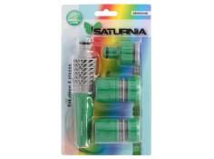 Recambio de ferreteria para universal ferreteria set riego plastico 4 piezas saturnia referencia OEM IAM 08060340 NUEVO TIENDA6A
