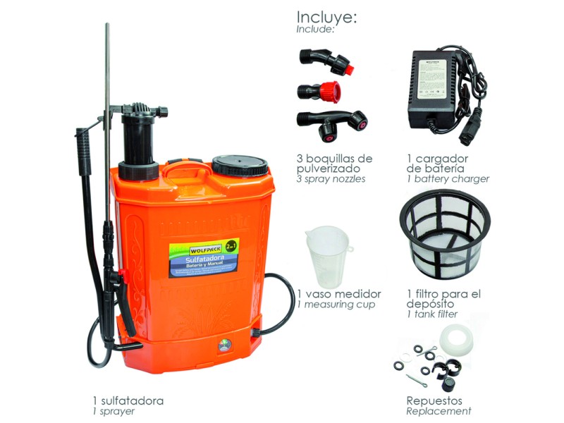 Recambio de ferreteria para universal acc. tienda sulfatadora electrica a bateria doble uso bateria o manual, bate referencia OE