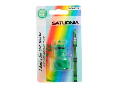 Recambio de ferreteria para universal acce. riego adaptador manguera plastico 3/4 macho blister referencia OEM IAM 08060324 NUEV