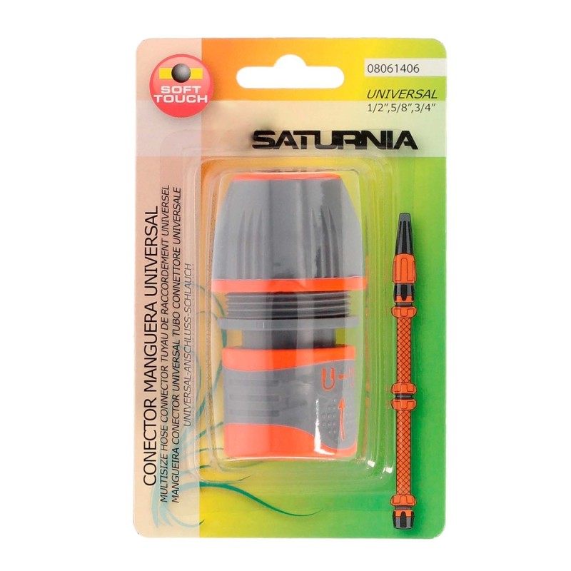 Recambio de ferreteria para universal acce. riego conector manguera plastico universal 1/2´´ 5/8´´ 3/4´´ referencia OEM IAM 0806
