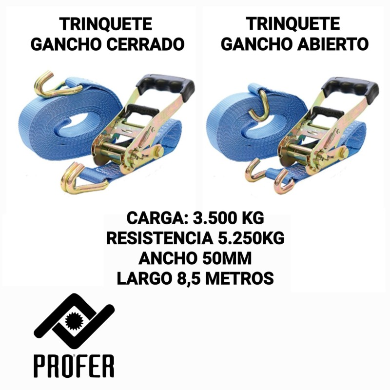 Recambio de ferreteria para universal acc. tienda trinquete 50mm 8.5 profer top 5250kg referencia OEM IAM 10958753 NUEVO T3TIEND