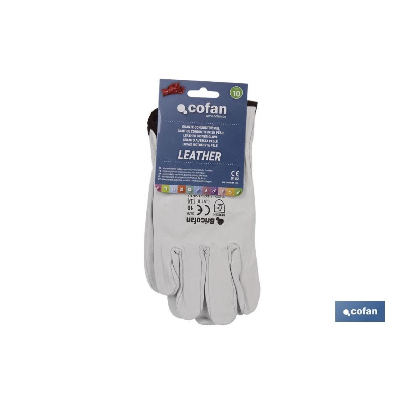 Recambio de ferreteria para universal guantes trabajo piel flor vacuno cofan blister t8-9-10-11 referencia OEM IAM 110001599BL N