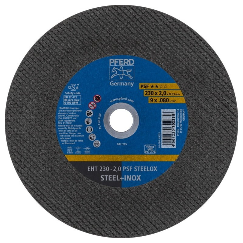 Recambio de ferreteria para universal tienda disco corte pferd referencia OEM IAM 702239 NUEVO TIENDA