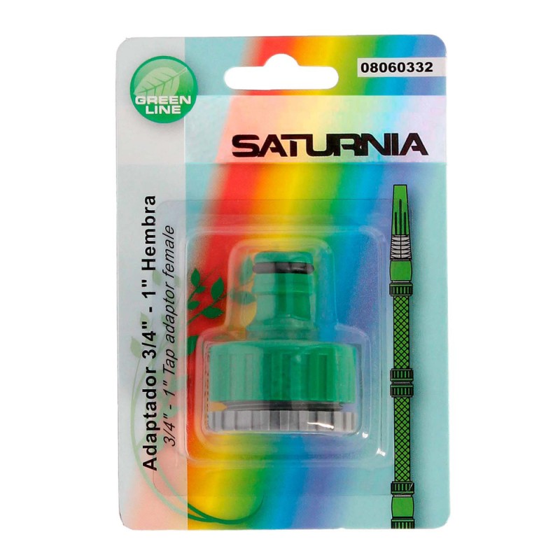 Recambio de ferreteria para universal acce. riego adaptador manguera plástico 3/4 - 1´´ hembra blister referencia OEM IAM 080603