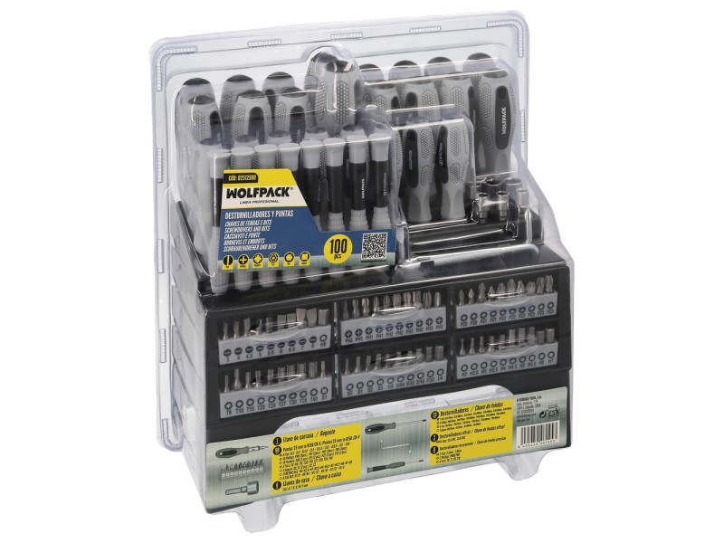 Recambio de ferreteria para universal tienda juego de destornilladores / destorpuntas 100 piezas con soporte referencia OEM IAM 