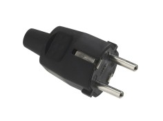 Recambio de ferreteria para universal acc.electricos clavija / enchufe toma tierra goma 4,8 mm. negro (industrial) referencia OE