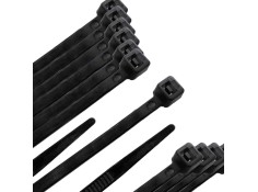 Recambio de ferreteria para universal tienda / herramientas brida nylon 100%. color negro 7,8 x 540 mm. (bolsa 100 unidades) ref