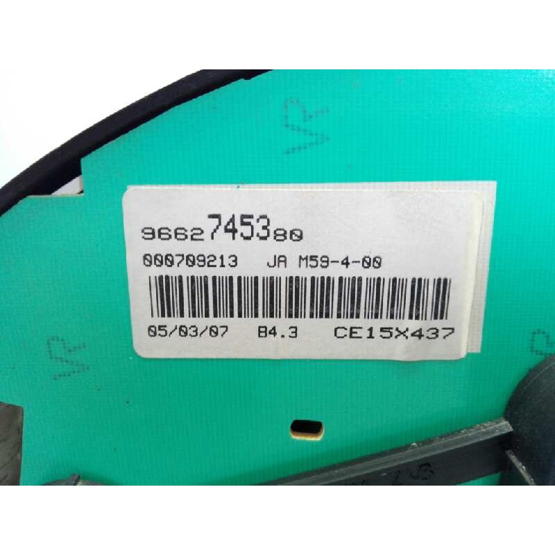 Recambio de cuadro instrumentos para citroën berlingo hdi90 800 niv.b kasten referencia OEM IAM 9662745380 9662745380 E1-A4-27-1