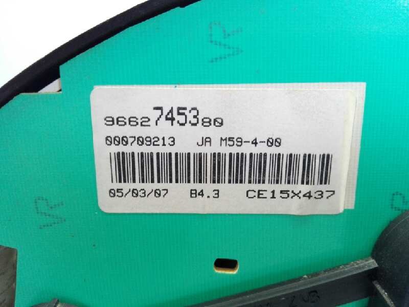 Recambio de cuadro instrumentos para citroën berlingo hdi90 800 niv.b kasten referencia OEM IAM 9662745380 9662745380 E1-A4-27-1