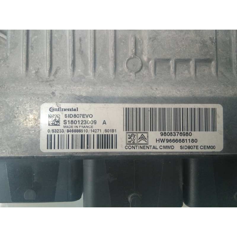 Recambio de centralita motor uce para citroën c4 picasso attraction referencia OEM IAM 9808376980 S180123009A E3-B2-39-4