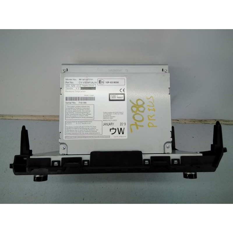 Recambio de sistema navegacion gps para toyota prius+ eco referencia OEM IAM 8614047231 CVVS04F0AJA E3-B2-17-3