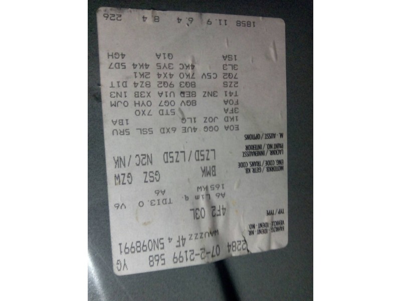 audi a6 berlina (4f2) del año 2005