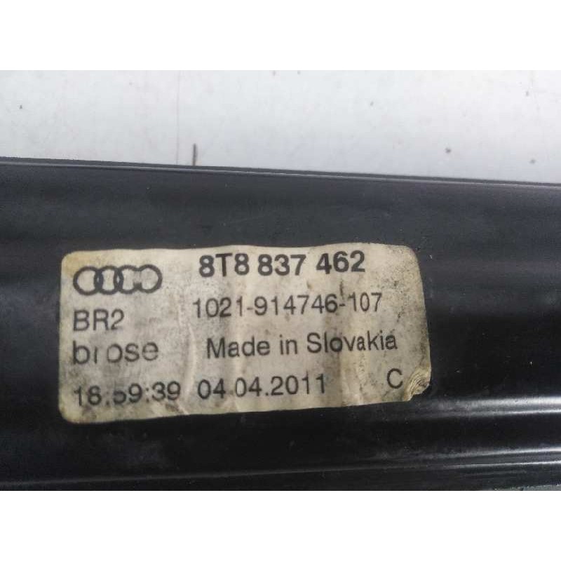 Recambio de elevalunas delantero derecho para audi a5 sportback (8t) 2.0 tdi quattro (125kw) referencia OEM IAM 8T8837462 8T0959