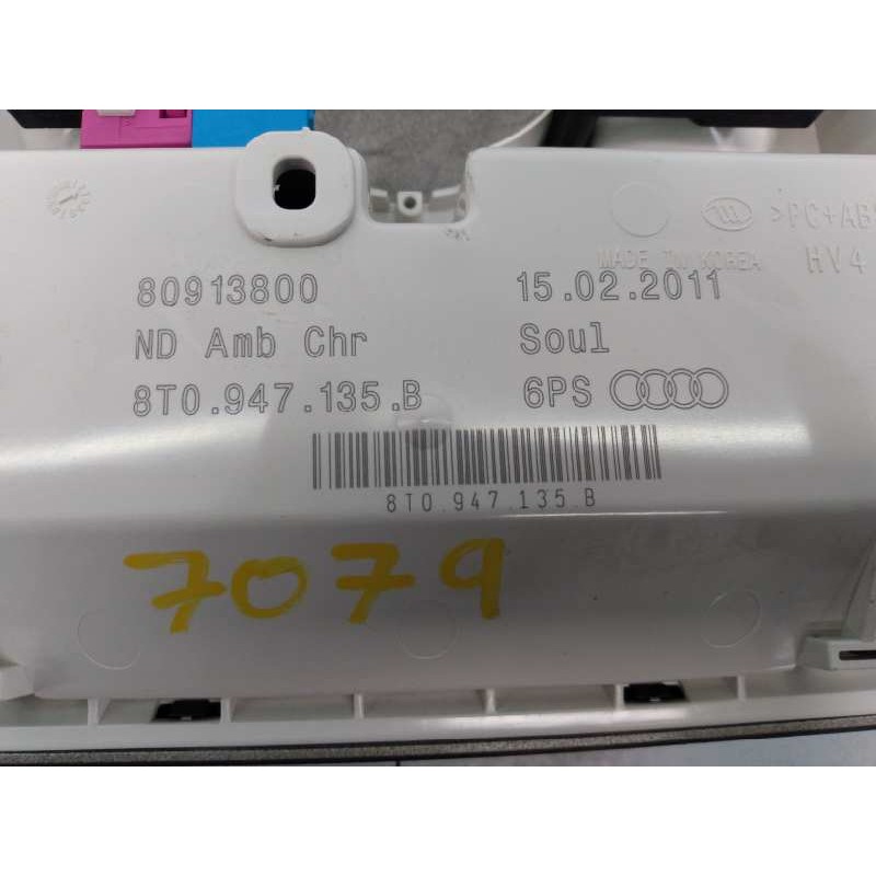 Recambio de luz interior para audi a5 sportback (8t) 2.0 tdi quattro (125kw) referencia OEM IAM 8T0947135B 80913800 E2-A1-7-8
