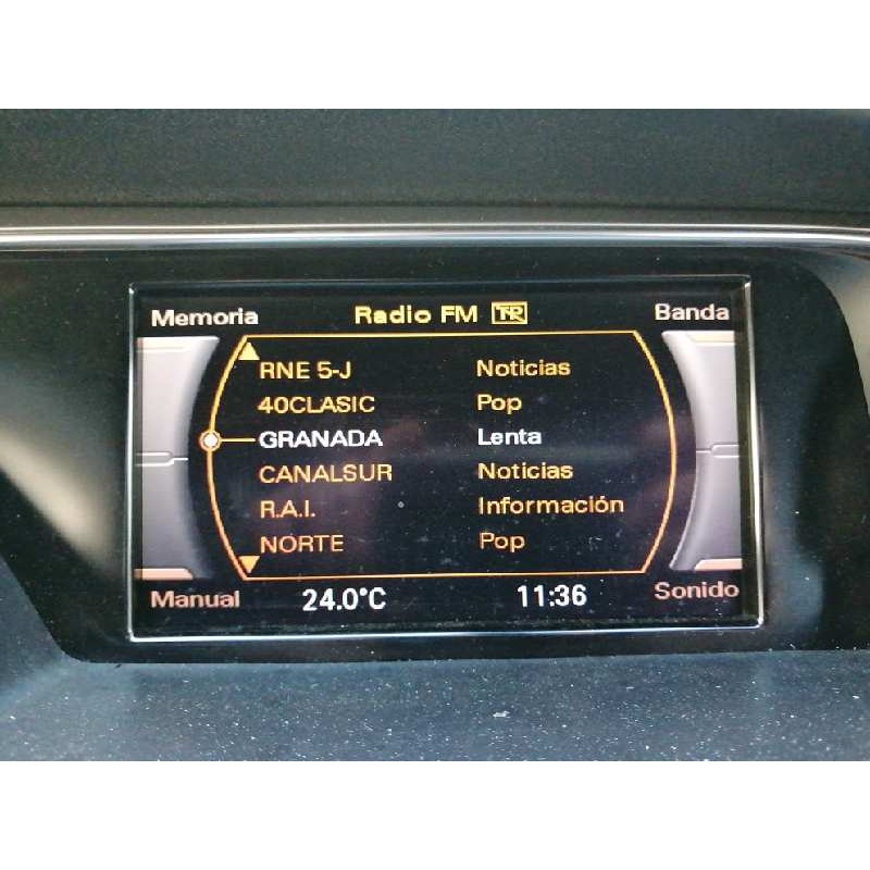 Recambio de pantalla multifuncion para audi a5 sportback (8t) 2.0 tdi quattro (125kw) referencia OEM IAM 8T0919603F  E2-A1-7-8