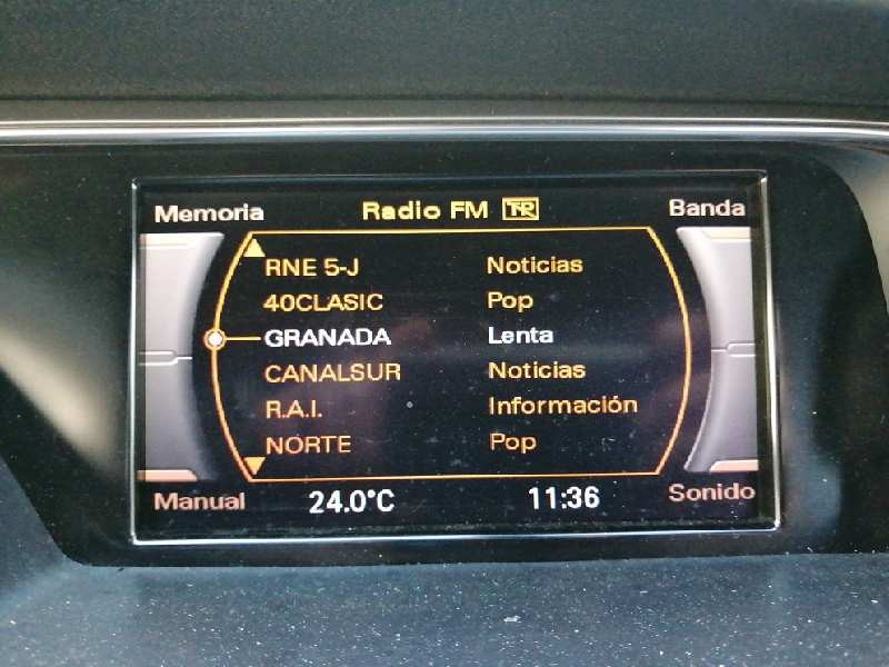 Recambio de pantalla multifuncion para audi a5 sportback (8t) 2.0 tdi quattro (125kw) referencia OEM IAM 8T0919603F  E2-A1-7-8