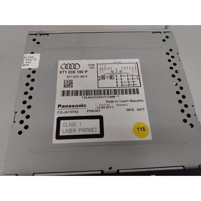 Recambio de sistema audio / radio cd para audi a5 sportback (8t) 2.0 tdi quattro (125kw) referencia OEM IAM 8T1035186P AUZ5Z6K15