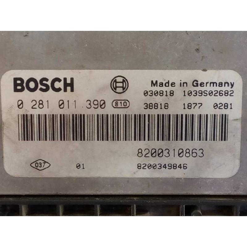 Recambio de centralita motor uce para renault scenic ii 1.9 dci diesel referencia OEM IAM 0281011390 8200310863 E2-A1-43-2