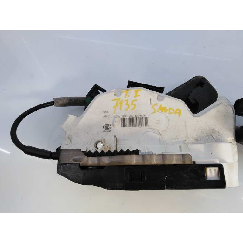 Recambio de cerradura puerta trasera izquierda para skoda spaceback (5h) ambition referencia OEM IAM 5E0839015A  E1-A5-40-2