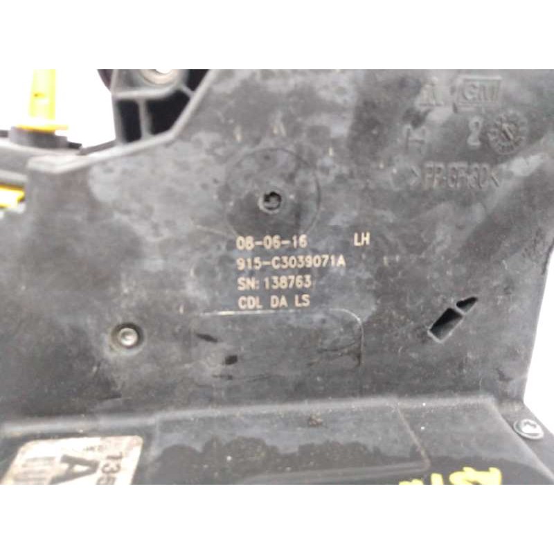 Recambio de cerradura puerta delantera izquierda para opel astra k lim. 5türig selective pro start/stop referencia OEM IAM C3039
