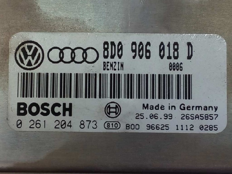 Recambio de centralita motor uce para audi a4 berlina (b5) 1.8 t referencia OEM IAM 8D0906018D 0261204873 E2-A1-22-1