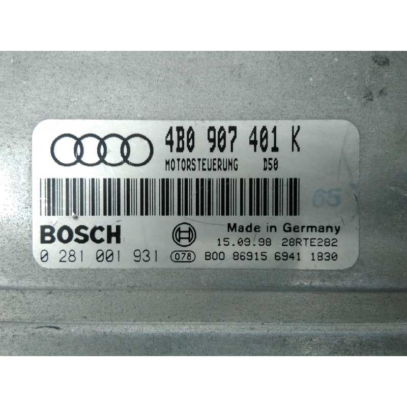 Recambio de centralita motor uce para audi a6 berlina (4b2) 2.5 tdi referencia OEM IAM 4B0997401AV 0281001931 E2-A1-20-7