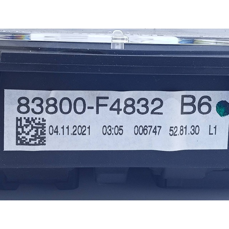 Recambio de cuadro instrumentos para toyota c-hr hybrid advance referencia OEM IAM 83800F4832  E3-B2-18-2