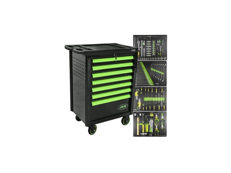 Recambio de carro herramientas para universal herramientas carro de herramientas 7 cajones verde referencia OEM IAM 53904 NUEVO 