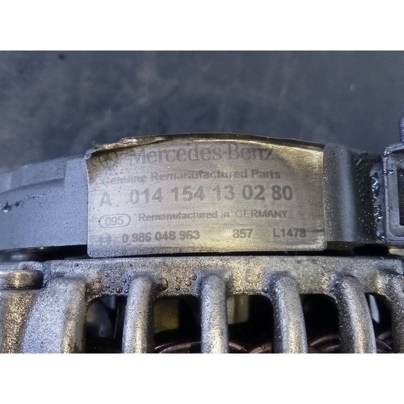 Recambio de alternador para mercedes-benz clase s (w221) berlina 320 / 350 cdi (221.022) referencia OEM IAM A014154130280 098604