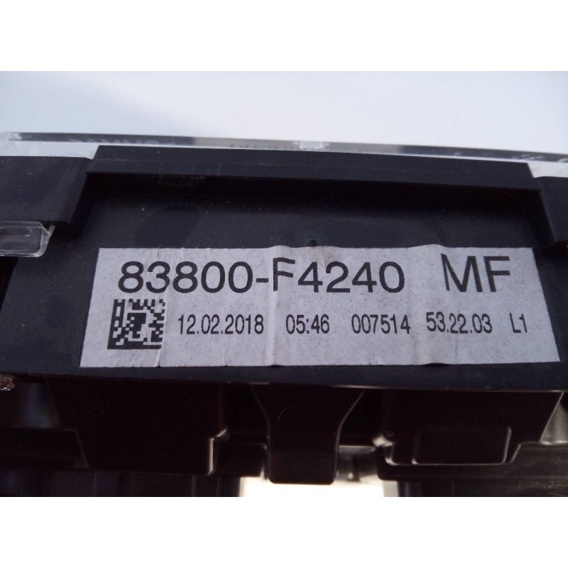 Recambio de cuadro instrumentos para toyota c-hr hybrid dynamic plus referencia OEM IAM 83800F4240 A2C38980602 E3-B2-13-1