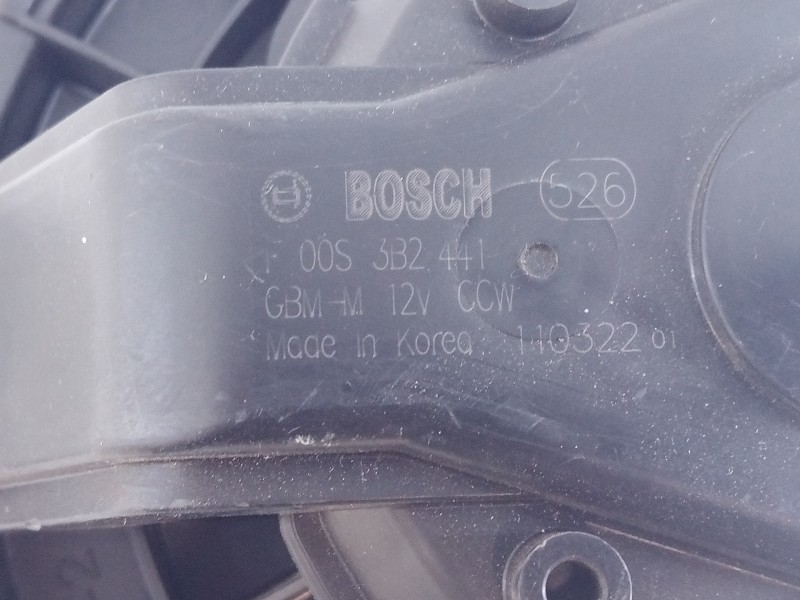 Recambio de ventilador calefaccion para hyundai ix35 style 2wd referencia OEM IAM 110322 F00S3B2441 E2-B5-29-2