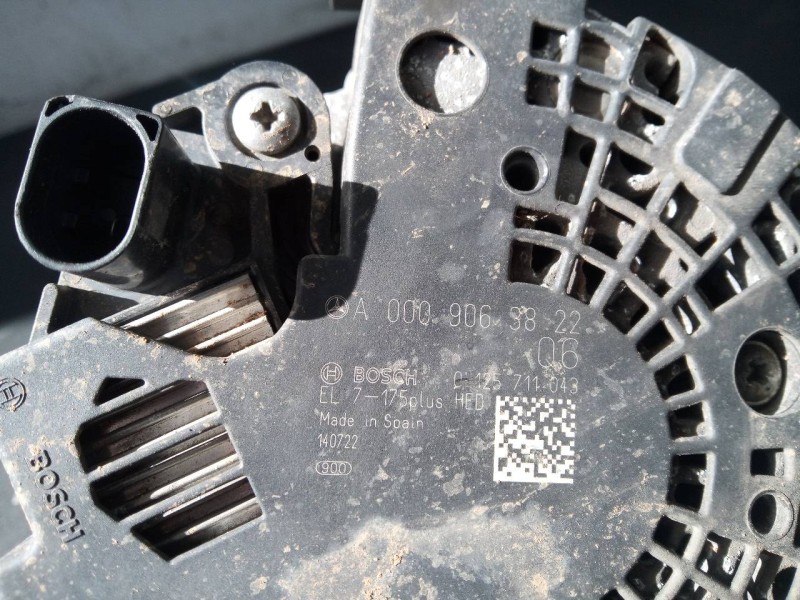 Recambio de alternador para mercedes-benz clase a (w176) a 180 cdi blueefficiency (176.012) referencia OEM IAM A0009063822  P3-A