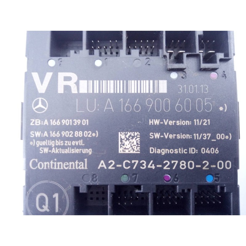 Recambio de modulo electronico para mercedes-benz clase b (w246) b 180 cdi be (246.200) referencia OEM IAM A1669006005  E3-1-10-