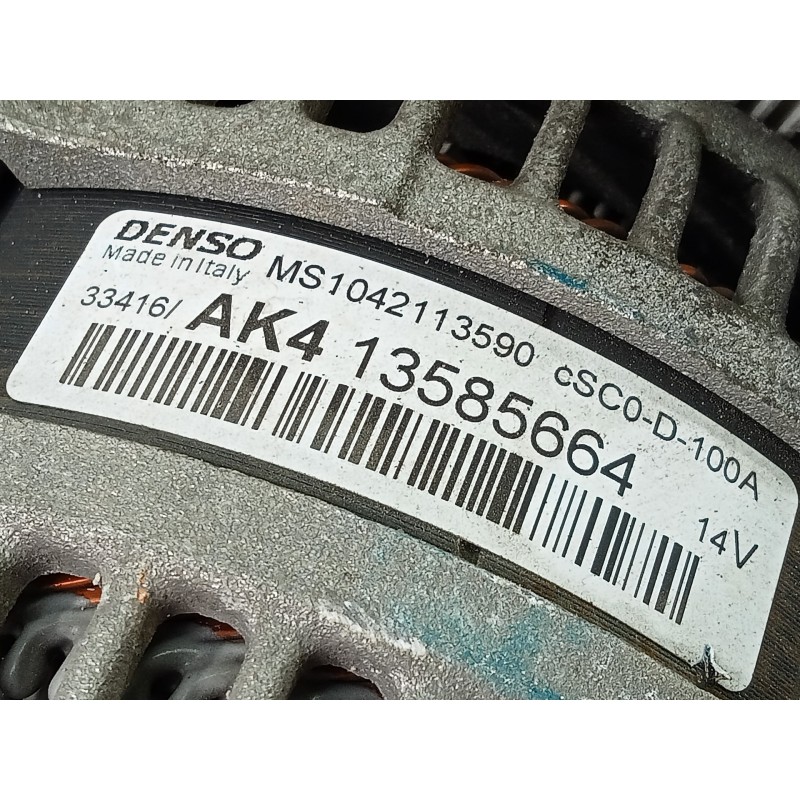Recambio de alternador para opel corsa e selective referencia OEM IAM 135856664 MS1042113590 P3-A4-12-2