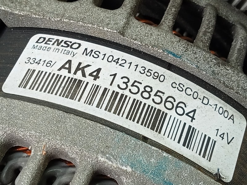 Recambio de alternador para opel corsa e selective referencia OEM IAM 135856664 MS1042113590 P3-A4-12-2