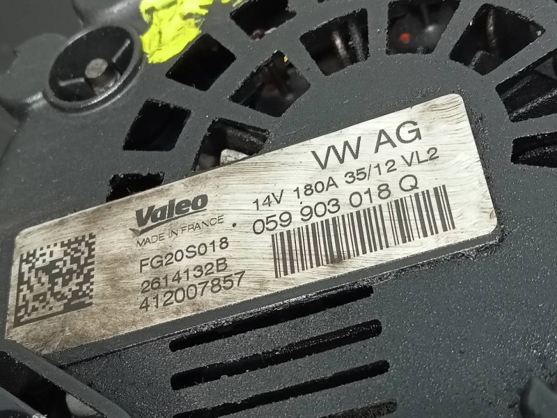 Recambio de alternador para audi a7 sportback (4ga) 3.0 tdi quattro referencia OEM IAM 059903018Q FG20S018 P3-A5-23-3