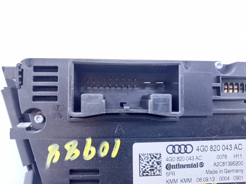 Recambio de mando climatizador para audi a7 sportback (4ga) 3.0 tdi quattro referencia OEM IAM 4G0820043AC A2C81395200 E2-A1-20-