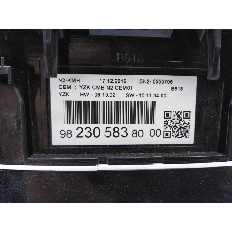 Recambio de cuadro instrumentos para citroën c3 live referencia OEM IAM 9823058380 SN20555706 E3-B2-29-4