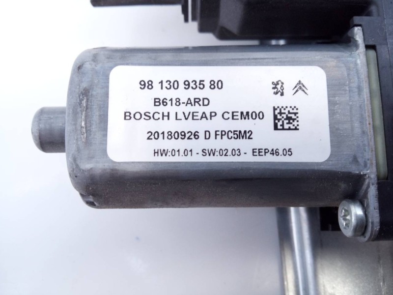 Recambio de elevalunas trasero derecho para citroën c3 live referencia OEM IAM 9813093580  E1-A4-52-2