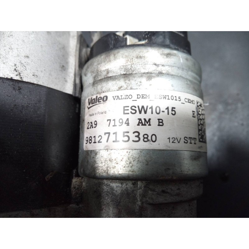 Recambio de motor arranque para citroën c3 live referencia OEM IAM 9812715380 2A97194AMB P3-B7-17-2