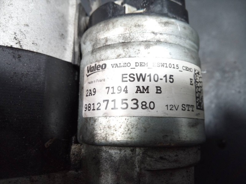 Recambio de motor arranque para citroën c3 live referencia OEM IAM 9812715380 2A97194AMB P3-B7-17-2