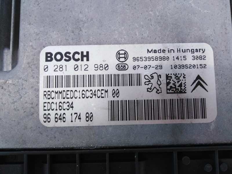 Recambio de centralita motor uce para citroën c4 picasso exclusive referencia OEM IAM 9664617480 0281012980 E3-B2-25-2