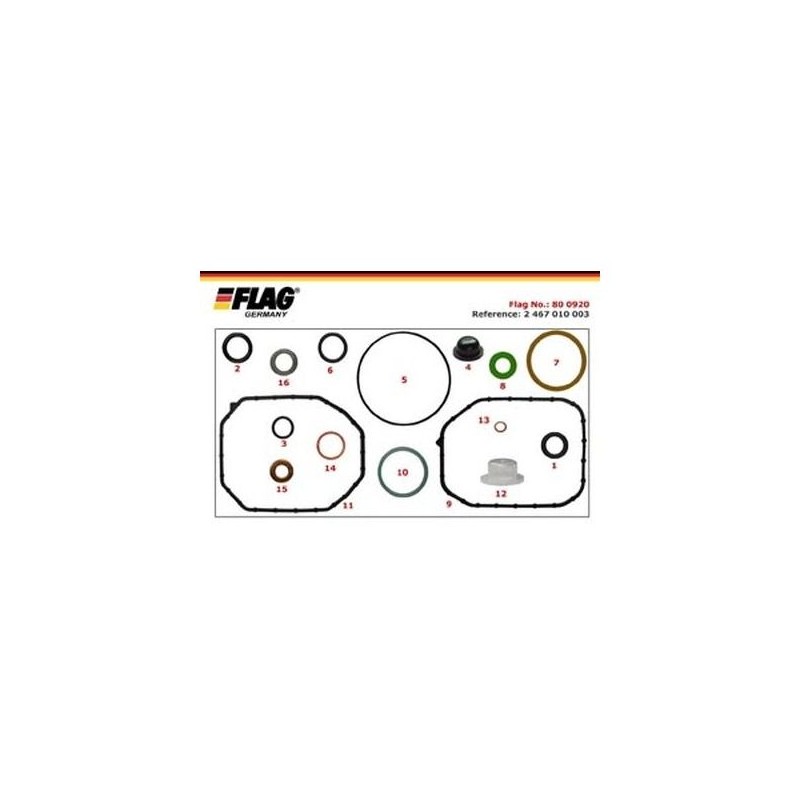 Recambio de kit reparacion bomba inyectora para universal jgo. de juntas junta tanden vw 20 tdi. referencia OEM IAM 800920 NUEVO