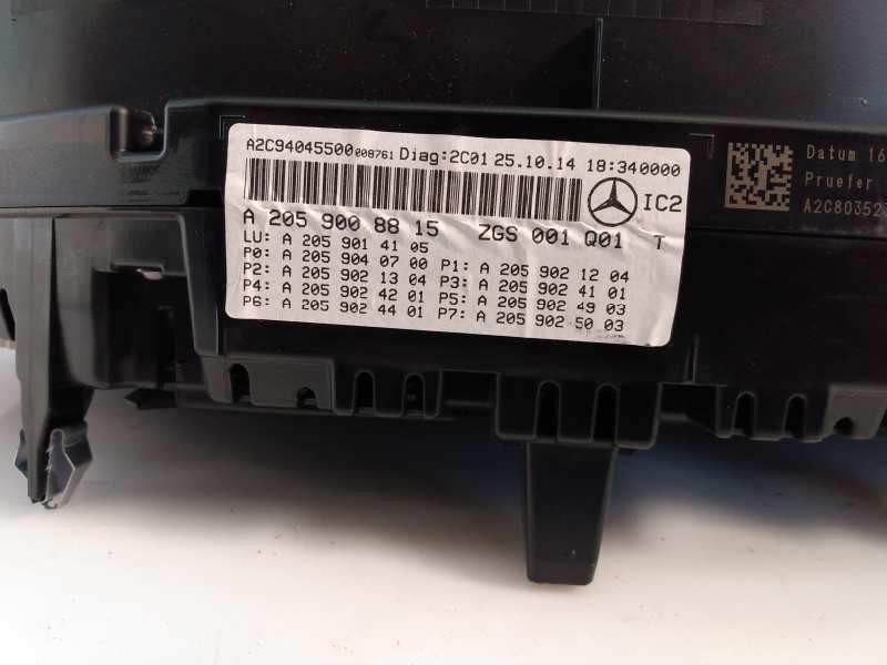 Recambio de cuadro instrumentos para mercedes-benz clase c (w205) familiar c 220 t cdi bluetec (205.204) referencia OEM IAM A205