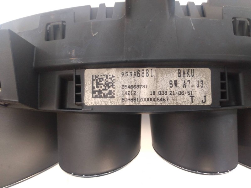 Recambio de cuadro instrumentos para opel mokka edition ecoflex referencia OEM IAM 95386881 654663731 E3-A5-30-1