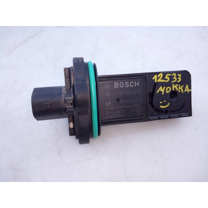 Recambio de caudalimetro para opel mokka edition ecoflex referencia OEM IAM 95930057 0281006311 E3-A5-18-4