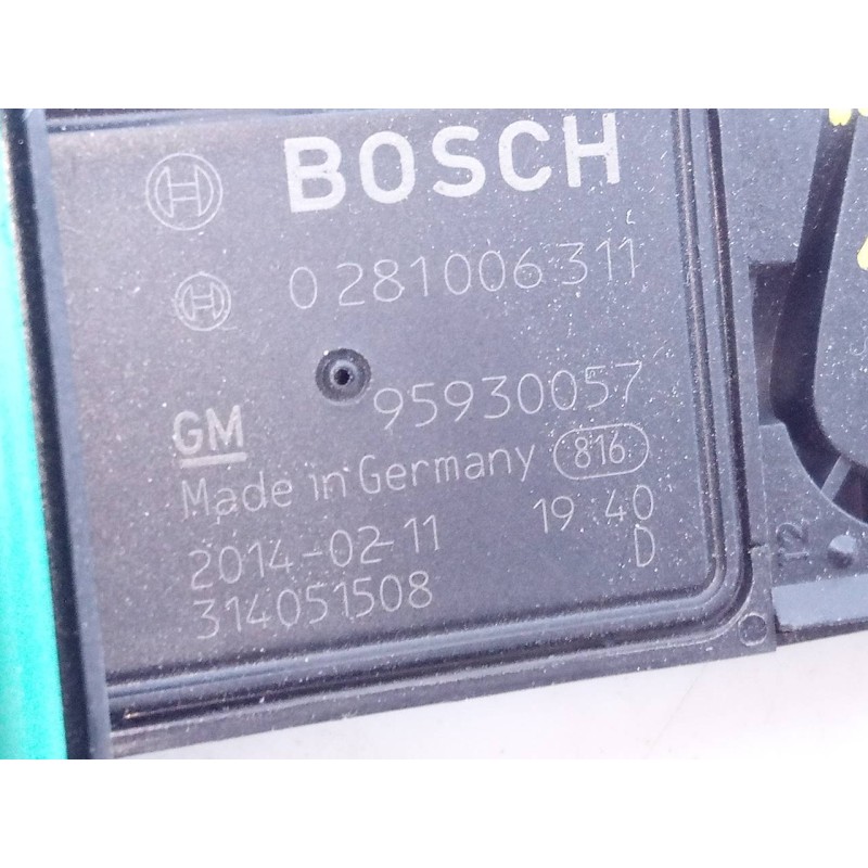 Recambio de caudalimetro para opel mokka edition ecoflex referencia OEM IAM 95930057 0281006311 E3-A5-18-4