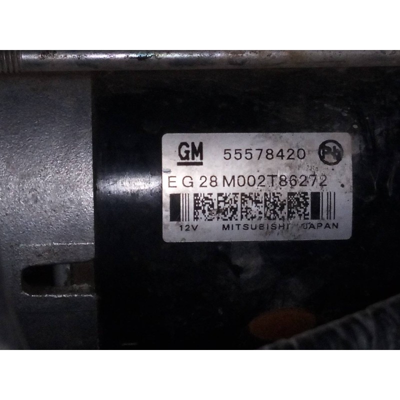 Recambio de motor arranque para opel mokka edition ecoflex referencia OEM IAM 55578420 M002T86272 