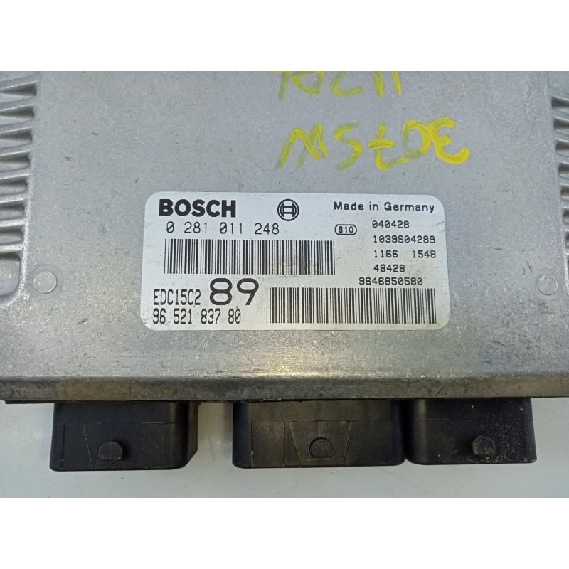 Recambio de centralita motor uce para peugeot 307 (s1) xs referencia OEM IAM 9652183780 0281011248 E3-B2-31-1