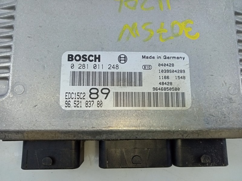 Recambio de centralita motor uce para peugeot 307 (s1) xs referencia OEM IAM 9652183780 0281011248 E3-B2-31-1